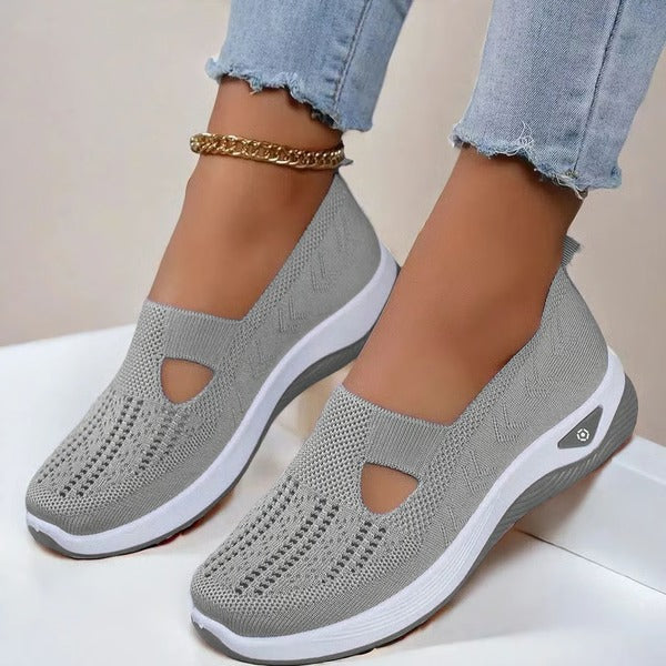 Scarpe Anziani Suola Morbida in Tessuto Traspirante per Comfort Quotidiano-VISOTKI
