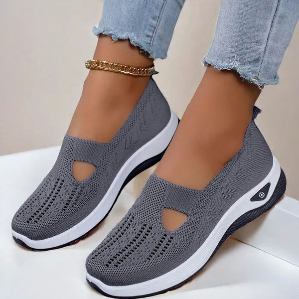 Scarpe Anziani Suola Morbida in Tessuto Traspirante per Comfort Quotidiano-VISOTKI