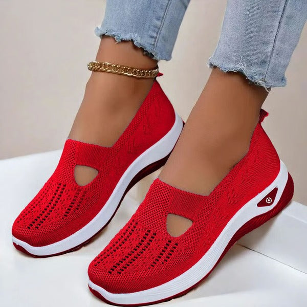 Scarpe Anziani Suola Morbida in Tessuto Traspirante per Comfort Quotidiano-VISOTKI