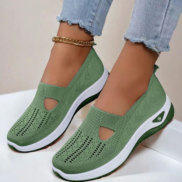 Scarpe Anziani Suola Morbida in Tessuto Traspirante per Comfort Quotidiano-VISOTKI