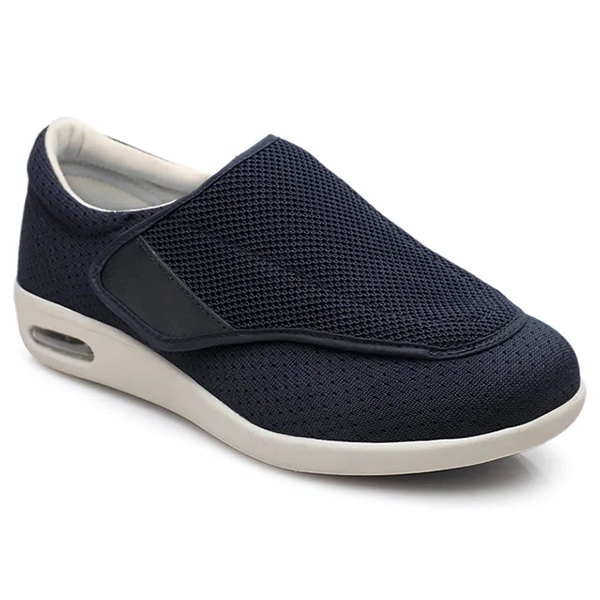 Scarpe Diabetiche Ampie in Tessuto Traspirante per Comfort Quotidiano e Piedi Gonfi-VISOTKI