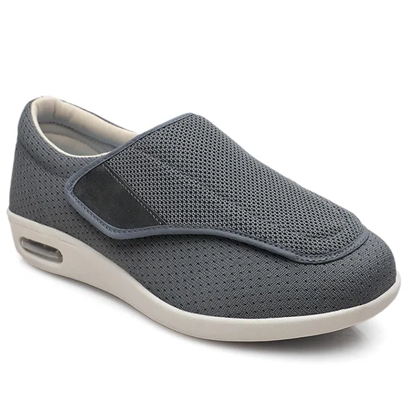 Scarpe Diabetiche Ampie in Tessuto Traspirante per Comfort Quotidiano e Piedi Gonfi-VISOTKI