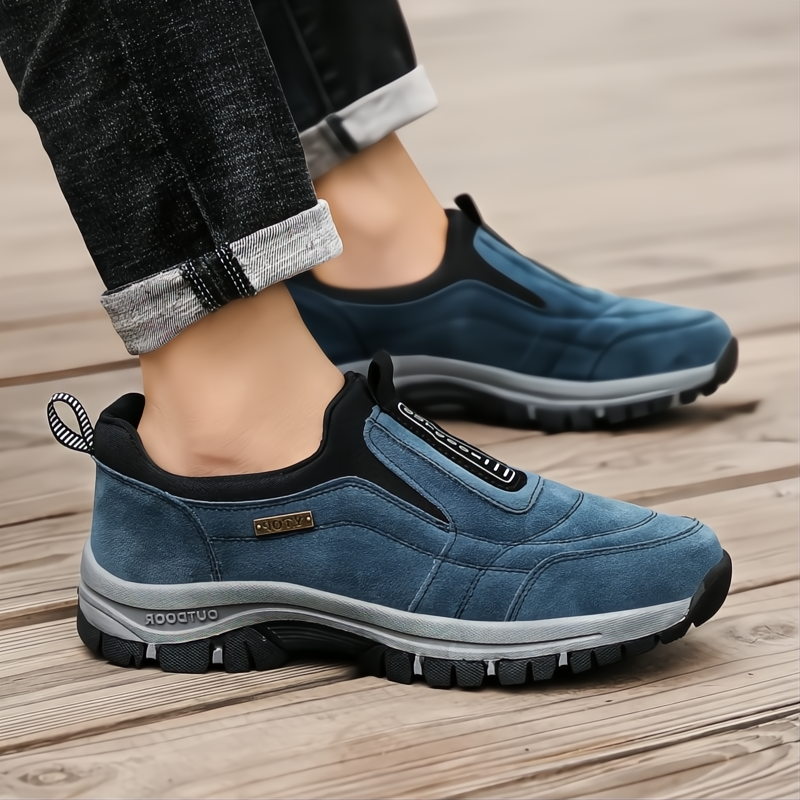 Scarpe da Trekking Ortopediche in Pelle Impermeabile per Escursionismo e Attività Outdoor, Comfort e Supporto per Piedi-VISOTKI