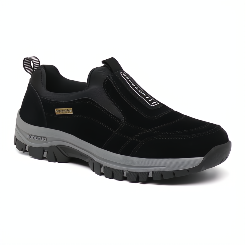 Scarpe da Trekking Ortopediche in Pelle Impermeabile per Escursionismo e Attività Outdoor, Comfort e Supporto per Piedi-VISOTKI