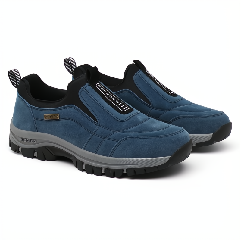 Scarpe da Trekking Ortopediche in Pelle Impermeabile per Escursionismo e Attività Outdoor, Comfort e Supporto per Piedi-VISOTKI
