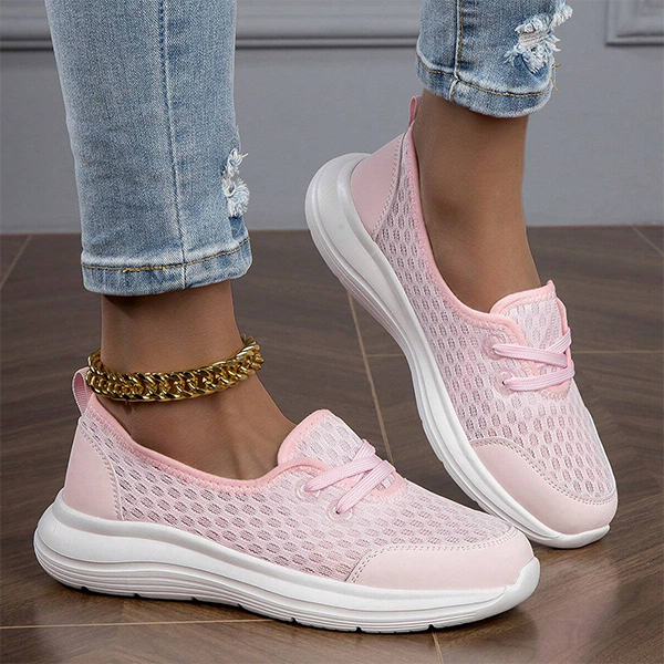 Scarpe ortopediche da donna in rete con suola morbida per comfort quotidiano e supporto durante la camminata-VISOTKI