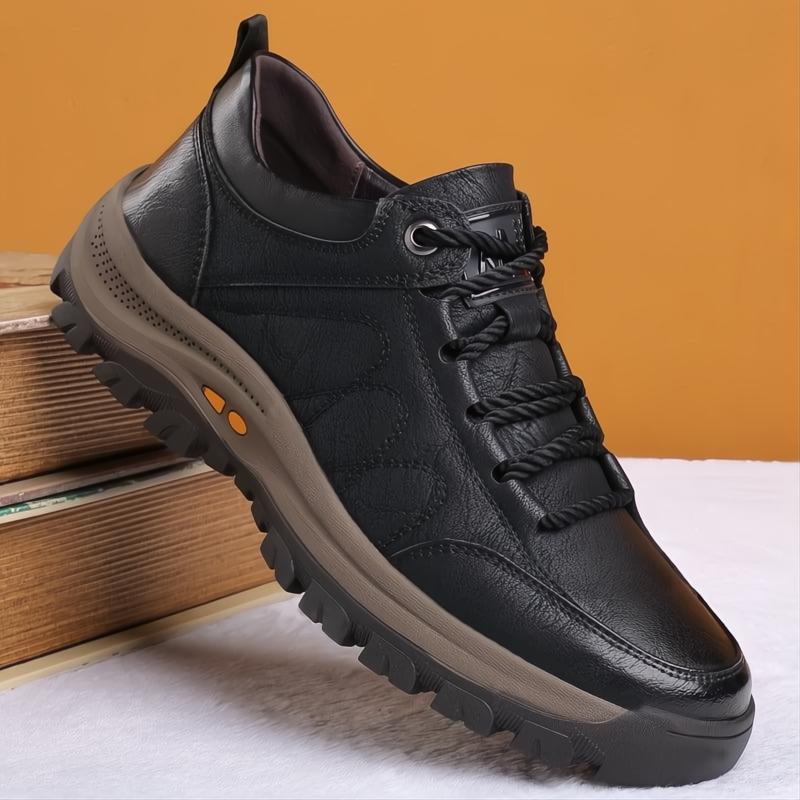 Scarpe ortopediche da uomo in pelle, comode e resistenti per uso quotidiano-VISOTKI
