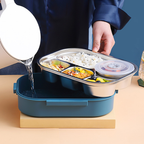 Scatola pranzo termica in acciaio inox con chiusura ermetica per pasti in movimento-VISOTKI