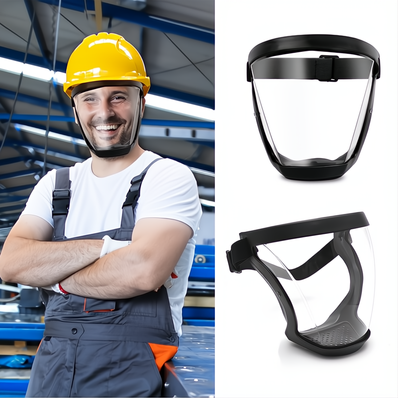 Schermo Faciale Antifog in Plastica Trasparente per Protezione Viso durante Attività Professionali e Ricreative-VISOTKI