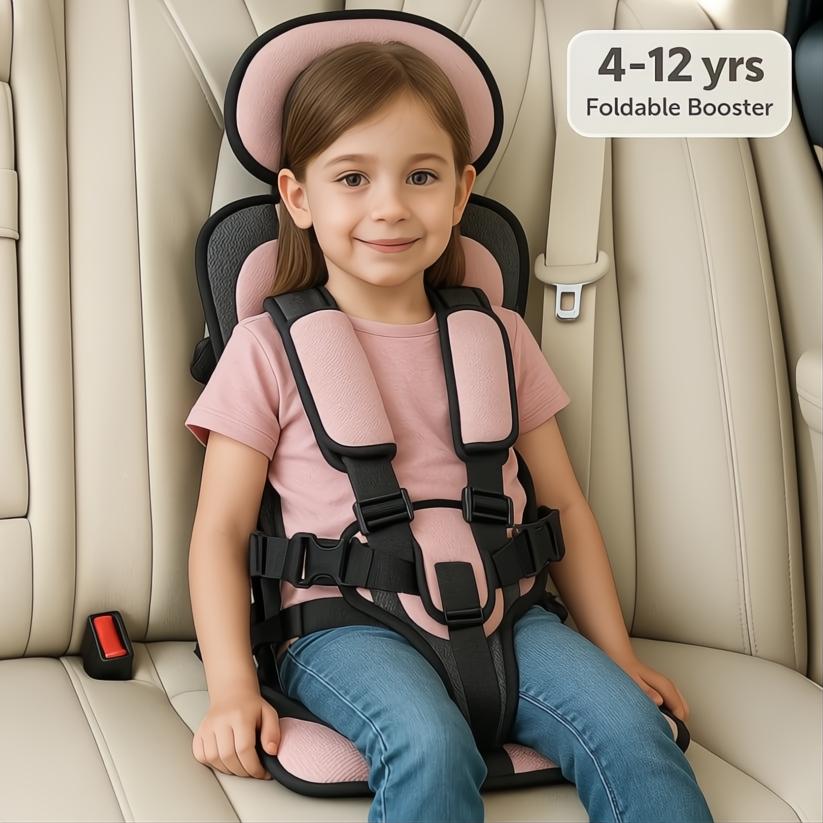 Seggiolino da Viaggio Compatto per Bambini in Tessuto Leggero - Design Ergonomico per Trasporti Facili e Sicuri-VISOTKI