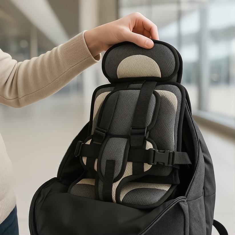 Seggiolino da Viaggio Compatto per Bambini in Tessuto Leggero - Design Ergonomico per Trasporti Facili e Sicuri-VISOTKI