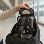 Seggiolino da Viaggio Compatto per Bambini in Tessuto Leggero - Design Ergonomico per Trasporti Facili e Sicuri-VISOTKI