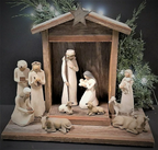 Set Presepe 20 Pezzi in Legno - Decorazioni Natalizie Tradizionali per Presepi-VISOTKI