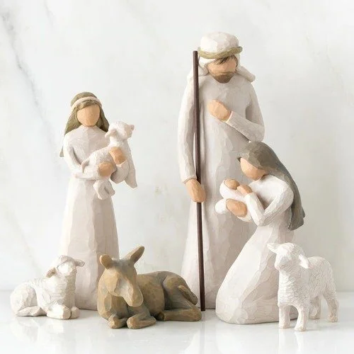Set Presepe 20 Pezzi in Legno - Decorazioni Natalizie Tradizionali per Presepi-VISOTKI