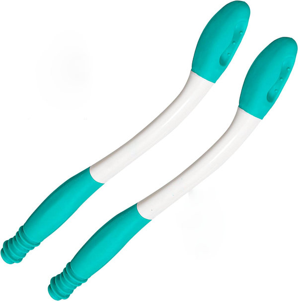Set di 2 Wiper per Bagno con Manico Lungo per Pulizia Comfort - Utensile per Igiene Personale-VISOTKI