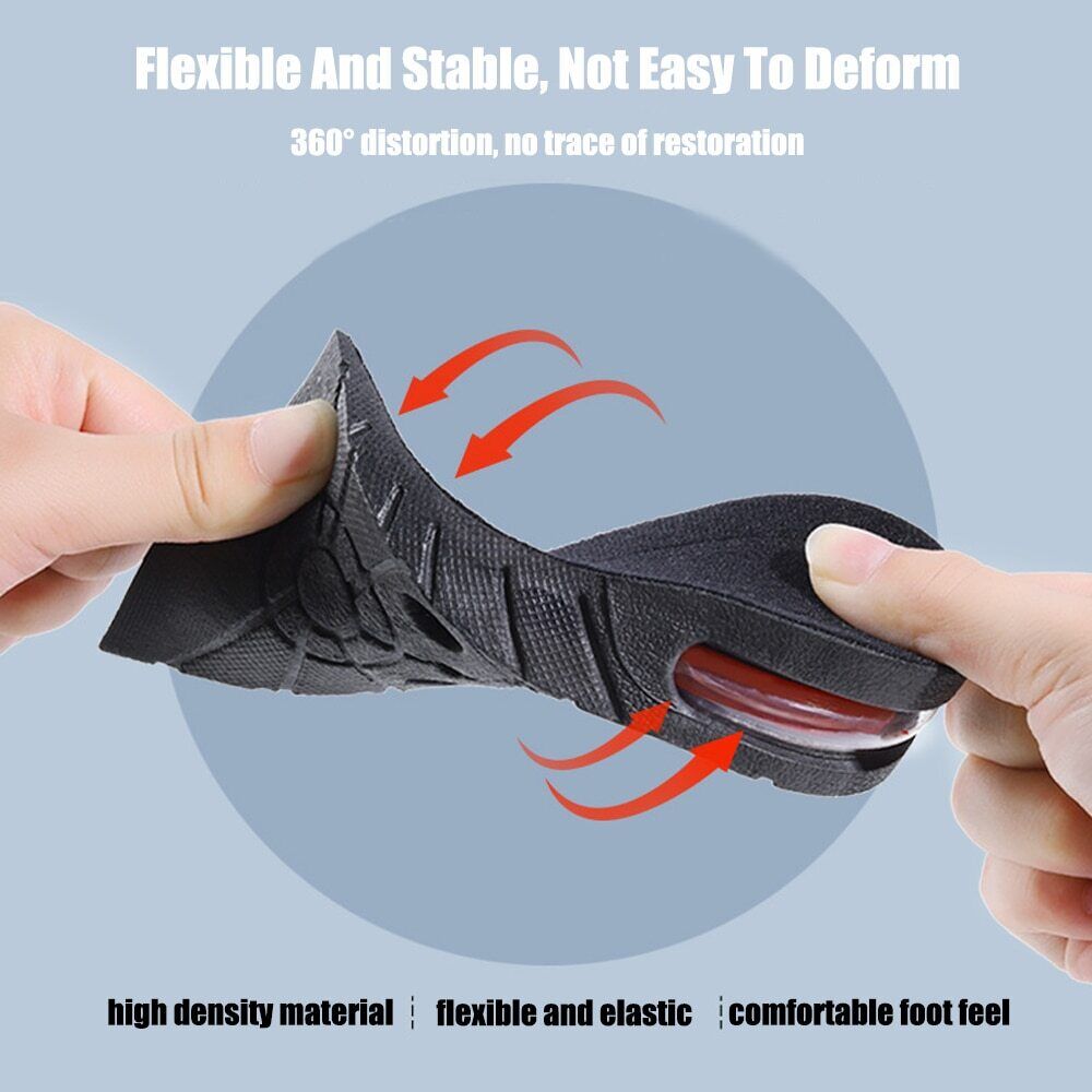 Soletta Sollevatori in Gel - Plantari per Aumento Altezza - Comfort e Supporto per Scarpe - Unisex, Taglia Unica-VISOTKI