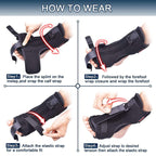 Splint Notturno per Fascite Plantare in Materiale Traspirante - Supporto per Piedi - Regolabile e Confortevole-VISOTKI