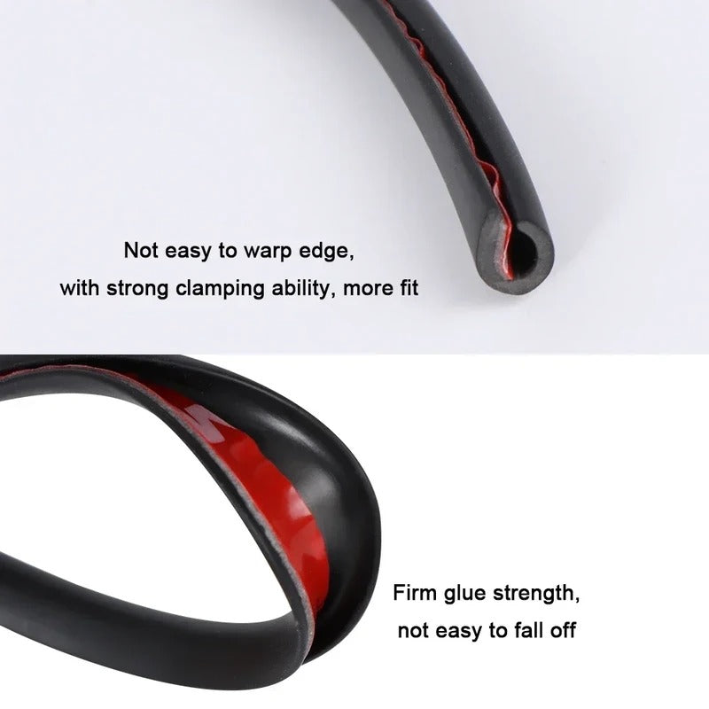 Striscia Protettiva Bordo Porta Auto in Silicone - Design Sottile per Protezione e Decorazione Interna-VISOTKI
