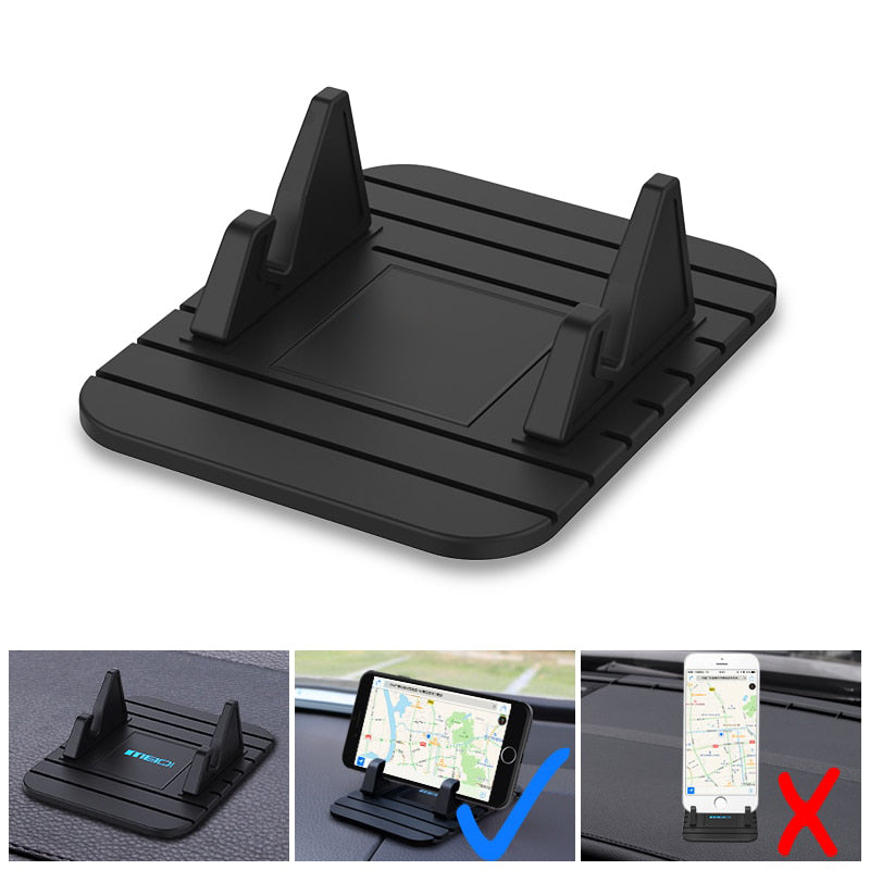 Supporto Antiscivolo per Telefono in Silicone per Auto - Design Pratico e Funzionale per Smartphone e Navigazione-VISOTKI