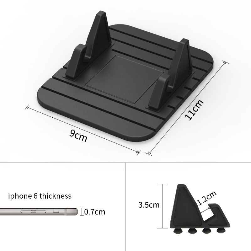 Supporto Antiscivolo per Telefono in Silicone per Auto - Design Pratico e Funzionale per Smartphone e Navigazione-VISOTKI