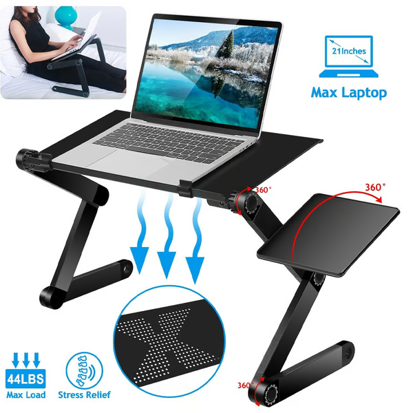 Supporto Laptop da Scrivania Regolabile in Legno Moderno per Ufficio e Casa-VISOTKI