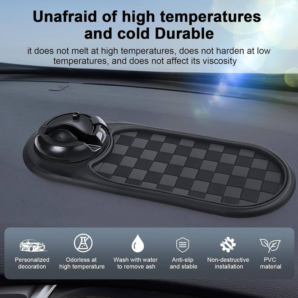 Supporto Universale per Telefono da Auto in Plastica Regolabile per Cruscotto e Ventola - Compatibile con Smartphone di Diverse Dimensioni-VISOTKI