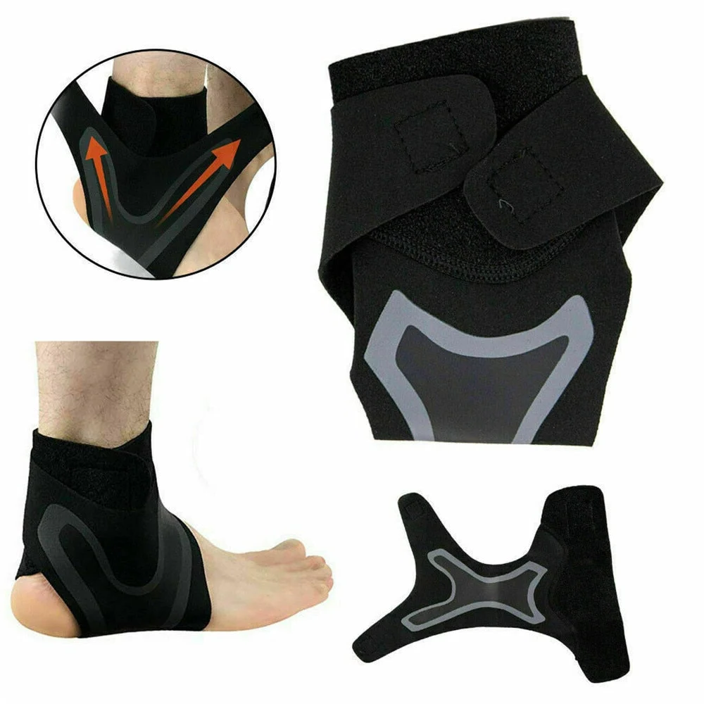Supporto per Caviglia in Materiale Traspirante con Fascia Compressione per Attività Sportive e Quotidiane-VISOTKI