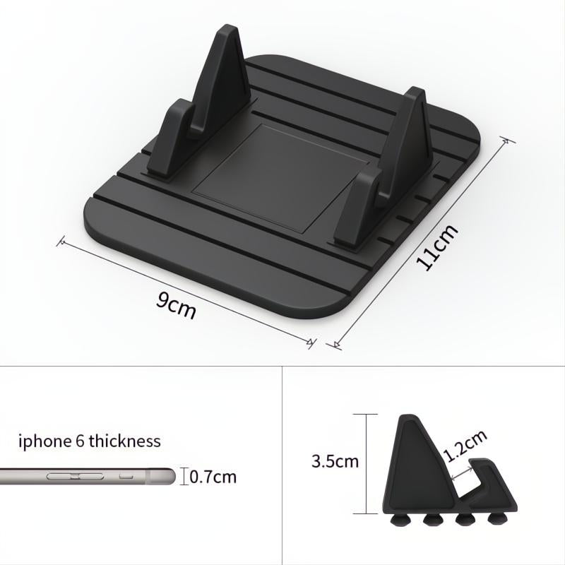 Supporto per telefono antiscivolo in silicone per auto - Design pratico e funzionale per una guida sicura e comoda.-VISOTKI