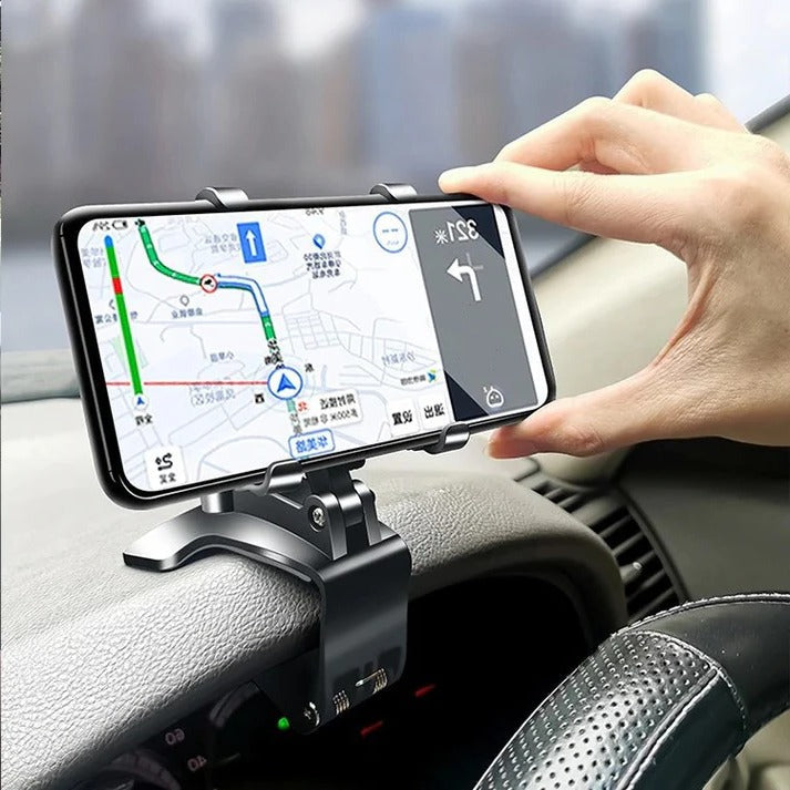 Supporto per telefono auto regolabile in silicone, design compatto per auto, compatibile con smartphone-VISOTKI