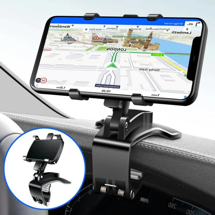 Supporto per telefono auto regolabile in silicone, design compatto, per auto e veicoli-VISOTKI