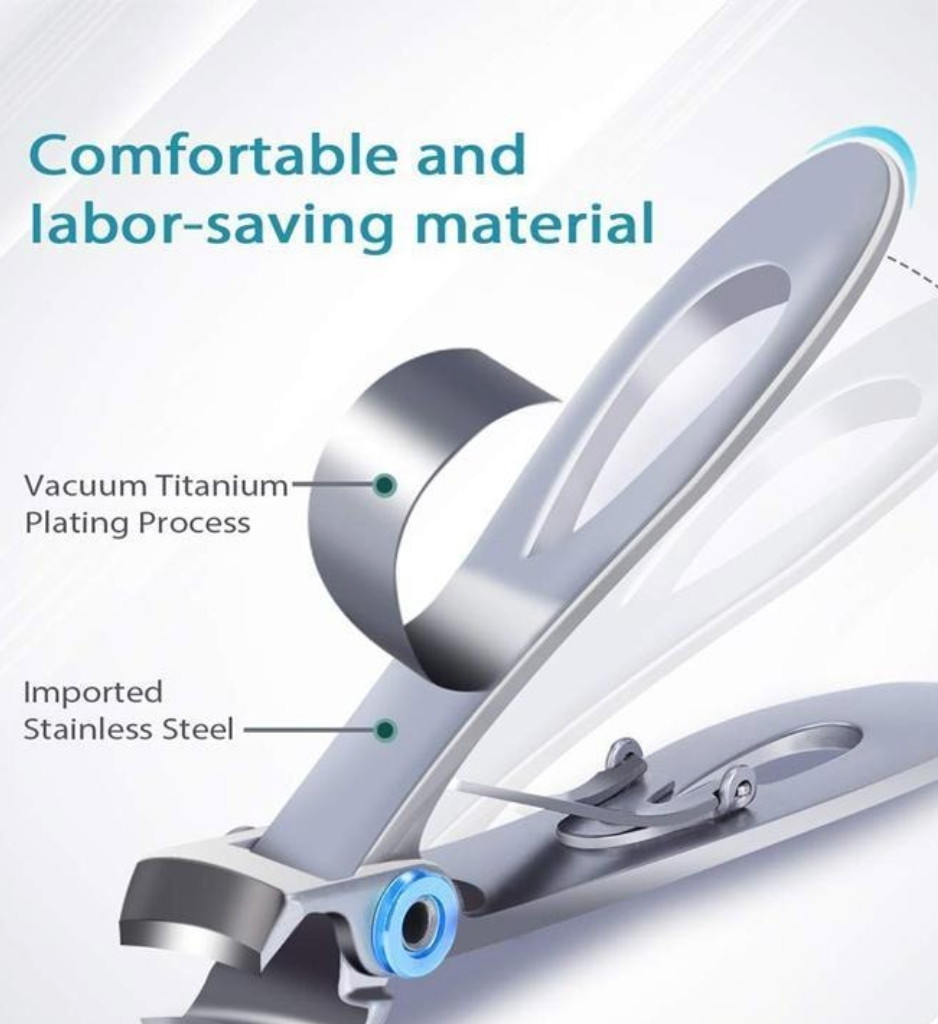 Tagliaunghie Professionale per Unghie Spesse in Acciaio Inossidabile - Strumento per Manicure e Pedicure - Design Ergonomico-VISOTKI