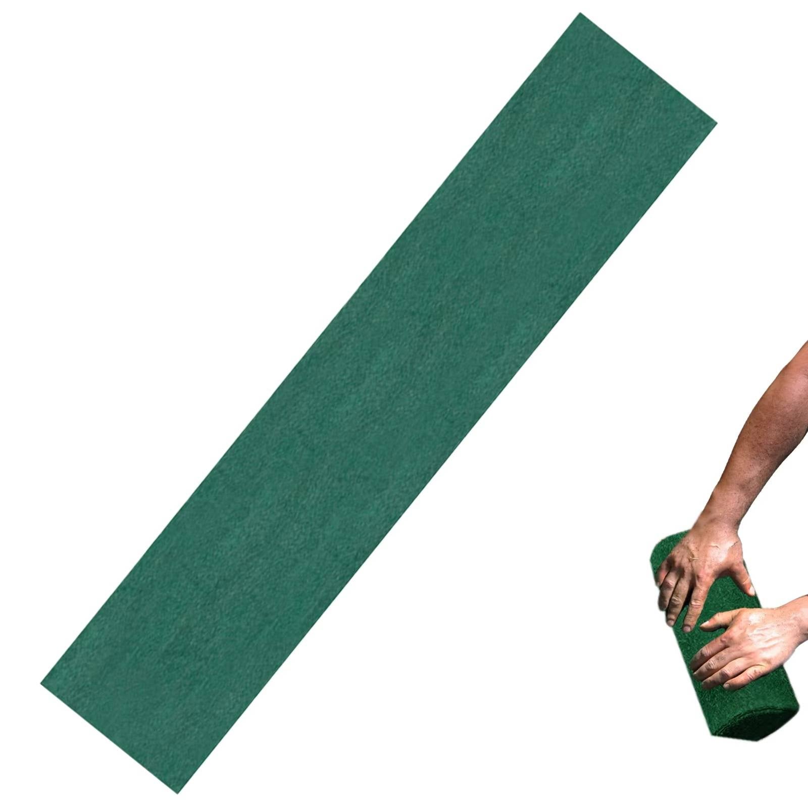 Tappeto di Semi di Erba Verde - Materiale Naturale - Design Pratico - Ideale per Giardini e Spazi Esterni-VISOTKI