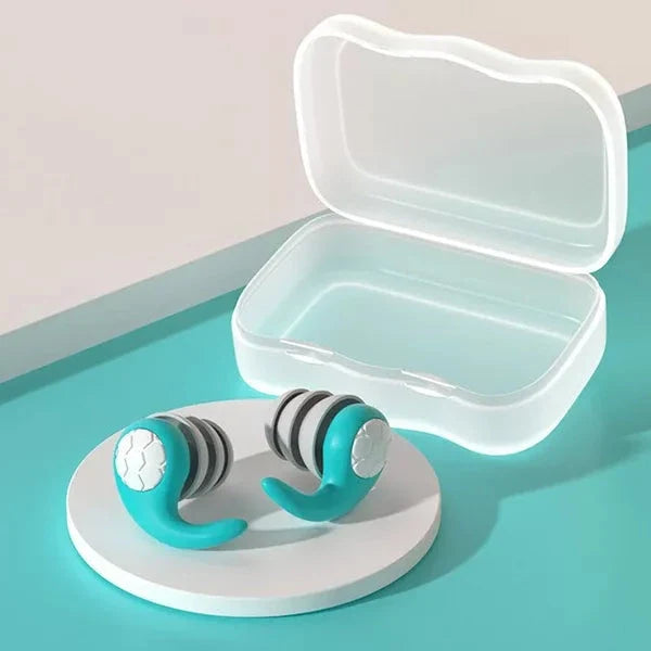 Tappi per orecchie in silicone con isolamento acustico per dormire, comfort e adattabilità, ideali per sonno tranquillo.-VISOTKI