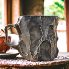 Tazze da Caffè in Cristallo Minerale Trasparente per Uso Quotidiano, Design Elegante e Moderno, Set da 2 Pezzi-VISOTKI