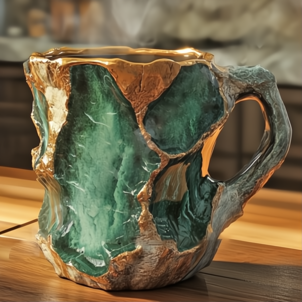 Tazze da Caffè in Cristallo Minerale Trasparente per Uso Quotidiano, Design Elegante e Moderno, Set da 2 Pezzi-VISOTKI