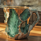 Tazze da Caffè in Cristallo Minerale Trasparente per Uso Quotidiano, Design Elegante e Moderno, Set da 2 Pezzi-VISOTKI