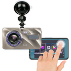 Telecamera Dash Cam Wireless Anteriore e Posteriore con Visione Notturna per Auto-VISOTKI