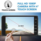 Telecamera Dash Cam Wireless Anteriore e Posteriore con Visione Notturna per Auto-VISOTKI