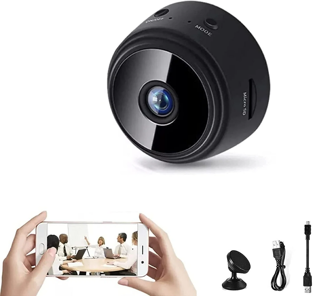 Telecamera Mini WiFi 1080p Magnetica per Sicurezza Domestica - Design Compatto e Facile da Installare-VISOTKI