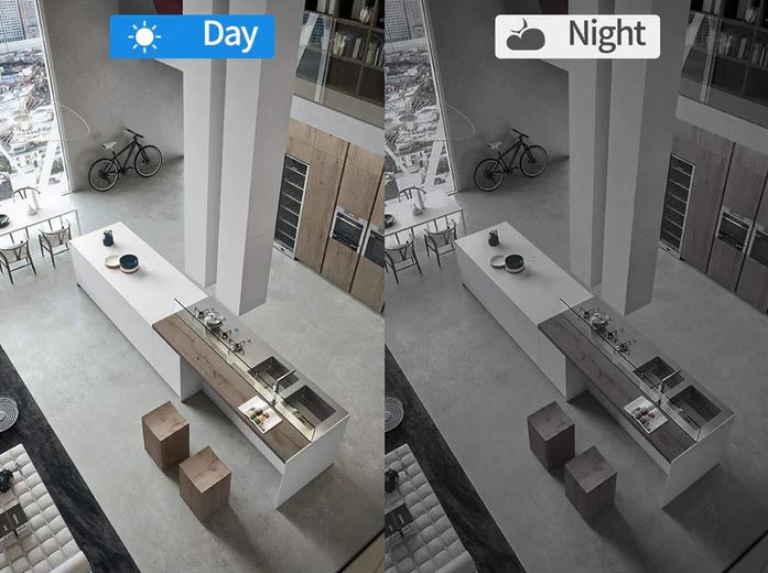 Telecamera di Sicurezza WiFi HD con Visione Notturna per Monitoraggio Bambini e Animali Domestici-VISOTKI