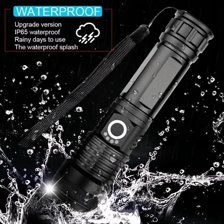 Torcia Elettrica 90000 Lumen Xhp50.2 Alta Potenza per Escursionismo e Attività Outdoor-VISOTKI