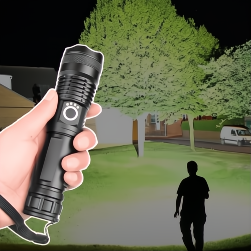 Torcia Elettrica 90000 Lumen Xhp50.2 Alta Potenza per Escursionismo e Attività Outdoor-VISOTKI