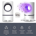 Trappola per Insetti UV - Efficace contro Zanzare e Mosche - Per Uso Interno ed Esterno - Design Compatto e Funzionale-VISOTKI