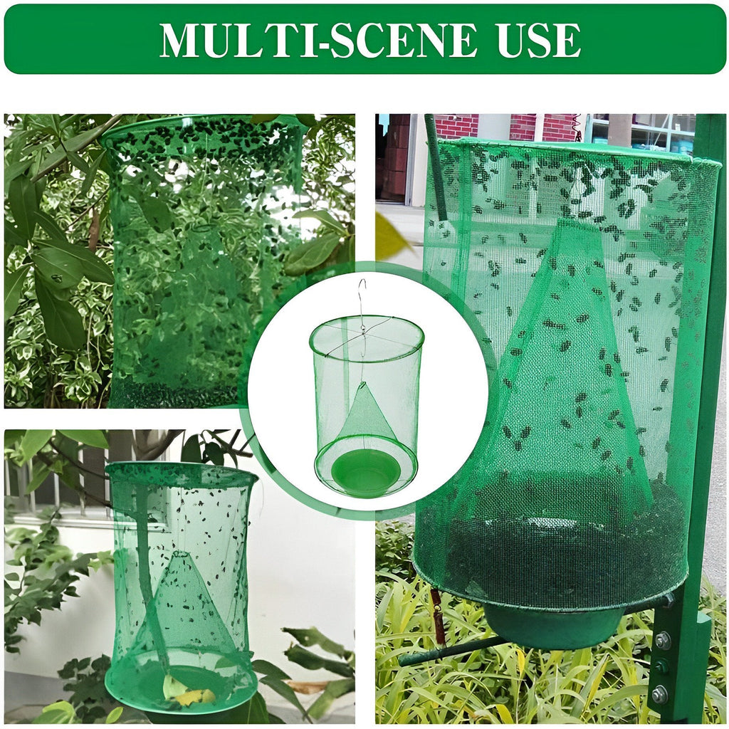 Trappola per Mosche Stabili in Plastica Resistente - Design Efficace per Uso Domestico e Professionale-VISOTKI