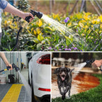 Tubo da Giardino Espandibile 100FT in PVC Resistente per Irrigazione e Pulizia Esterni, Flessibile e Leggero-VISOTKI