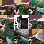 Tubo da Giardino Espandibile 100FT in PVC Resistente per Irrigazione e Pulizia Esterni, Flessibile e Leggero-VISOTKI