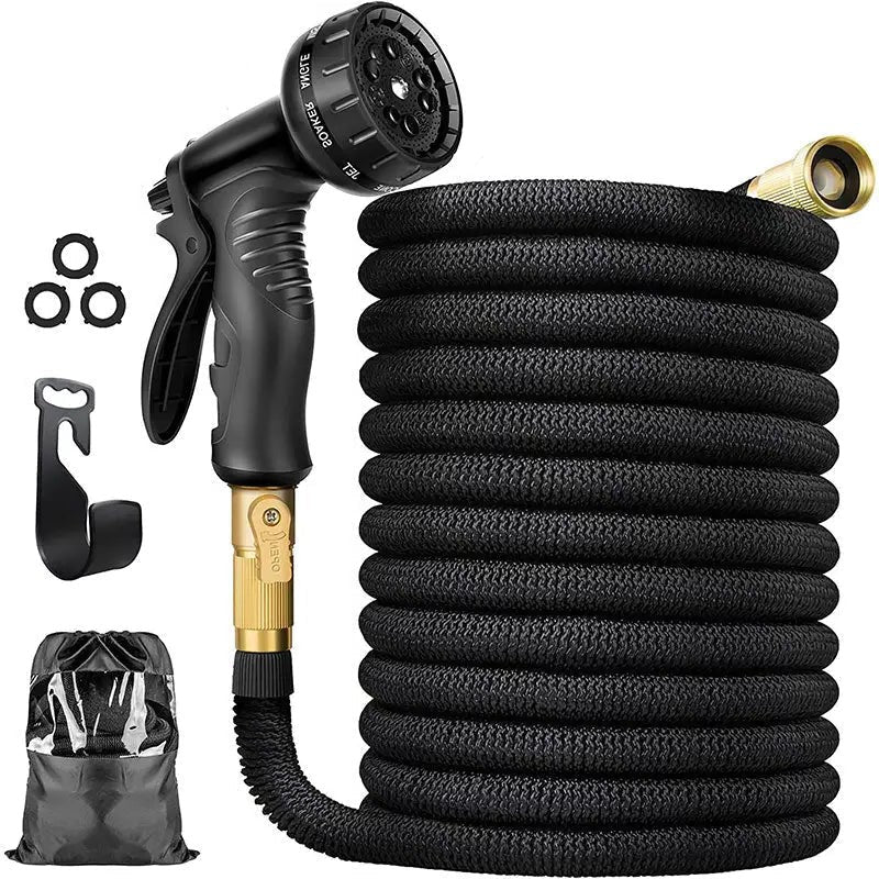 Tubo da Giardino Espandibile 100FT in PVC Resistente per Irrigazione e Pulizia Esterni, Flessibile e Leggero-VISOTKI