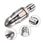 Ugello per Idropulitrice con Connettore Rapido da 1/4'' per Fognature - Accessorio per Pulizia Efficace-VISOTKI