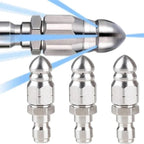 Ugello per Idropulitrice con Connettore Veloce da 1/4'' e Funzione Sbloccaggio Fognature-VISOTKI