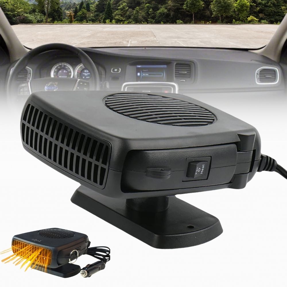Ventola Riscaldante Auto 12V - Riscaldatore Ceramico Portatile 150W/300W per Sbrinamento e Riscaldamento Veloce-VISOTKI